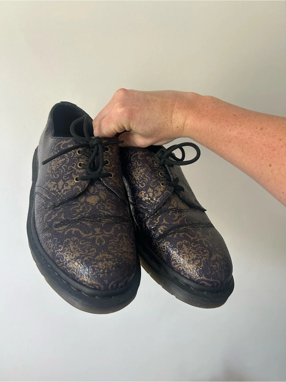 Dr. Marten Oxford Patterned Lace-Up Dress Shoe